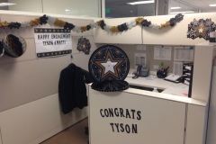 Tyson's work anniversary